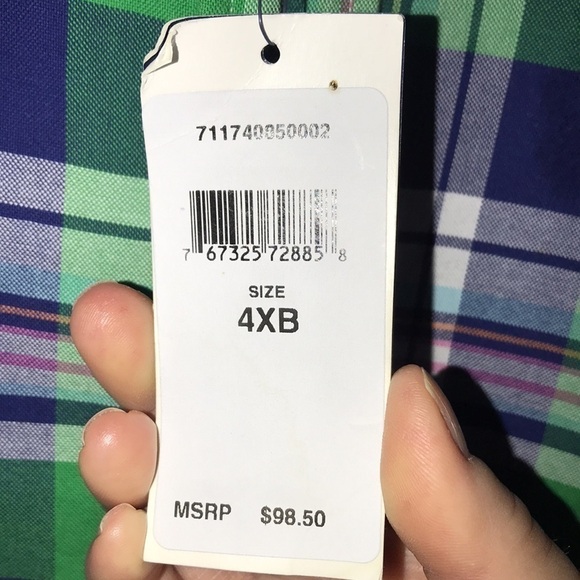 NWT Ralph Lauren Plaid Button-Down Shirt Size 4XB/4TG​​​ - Picture 5 of 10